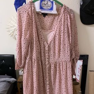Torrid size 1 light pink T-shirt dress